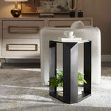 Faceted Dark Bronze Accent Table by Uttermost Keenan, alternate view 7