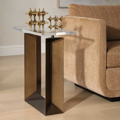 Clear Top Side Table by Uttermost McElroy, alternate view 9