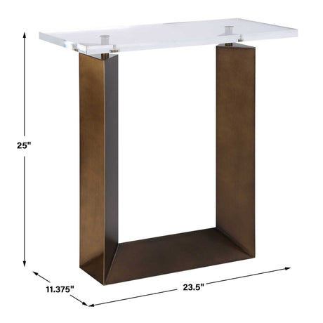 Clear Top Side Table by Uttermost McElroy, alternate view 10