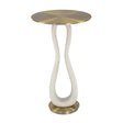 White Stone Hourglass Accent Table by Uttermost Sonia