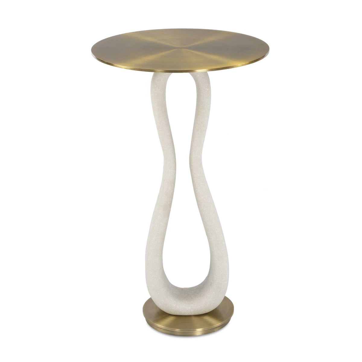 White Stone Hourglass Accent Table by Uttermost Sonia