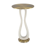 White Stone Hourglass Accent Table by Uttermost Sonia