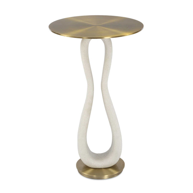 White Stone Hourglass Accent Table by Uttermost Sonia