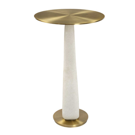 White Stone Hourglass Accent Table by Uttermost Sonia, alternate view 4