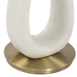 White Stone Hourglass Accent Table by Uttermost Sonia, alternate view 7