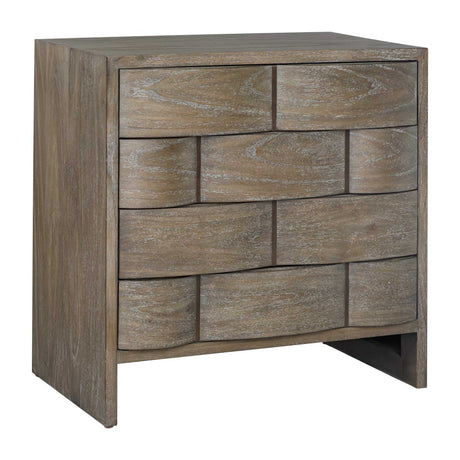 Brown Wooden 4-Drawer Chest by Uttermost Lydon, alternate view 3