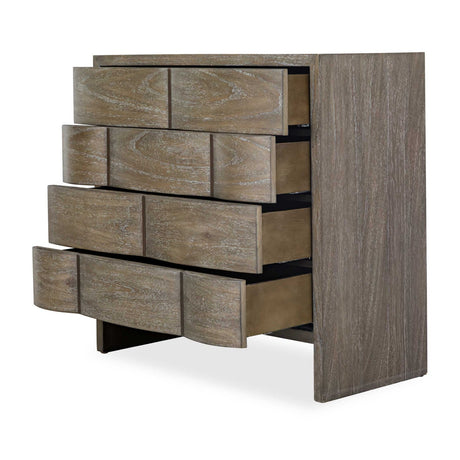 Brown Wooden 4-Drawer Chest by Uttermost Lydon, alternate view 4