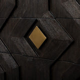 Black Oak Chevron 3-Drawer Chest by Uttermost Faulkner, alternate view 6