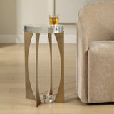 Brass Open-Frame Crystal Accent Table by Uttermost Kolkata, alternate view 6