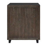 Modern European furniture - Oak Chevron One-Door Cabinet - www.oroa.com