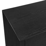 Black Grasscloth 4-Door Cabinet by Uttermost Williams, alternate view 9