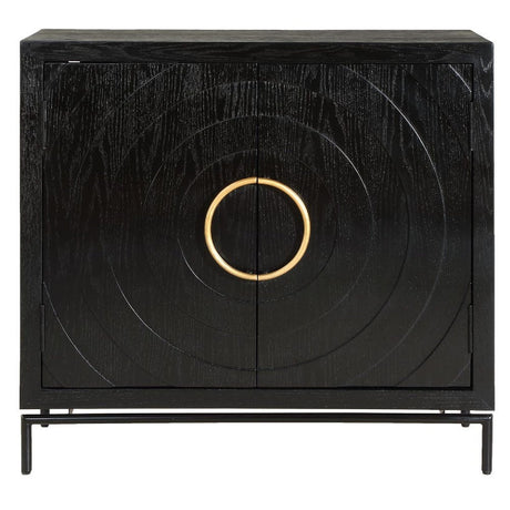 Black Fir Wood 2-Door Cabinet by Uttermost Briseis, alternate view 3