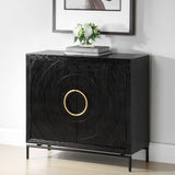Black Fir Wood 2-Door Cabinet by Uttermost Briseis, alternate view 12