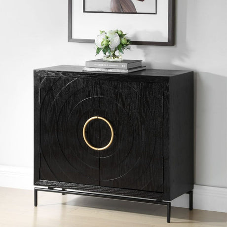 Black Fir Wood 2-Door Cabinet by Uttermost Briseis, alternate view 12