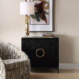 Black Fir Wood 2-Door Cabinet by Uttermost Briseis, alternate view 2