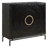 Black Fir Wood 2-Door Cabinet by Uttermost Briseis