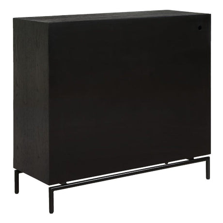 Black Fir Wood 2-Door Cabinet by Uttermost Briseis, alternate view 5