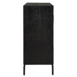 Black Fir Wood 2-Door Cabinet by Uttermost Briseis, alternate view 6