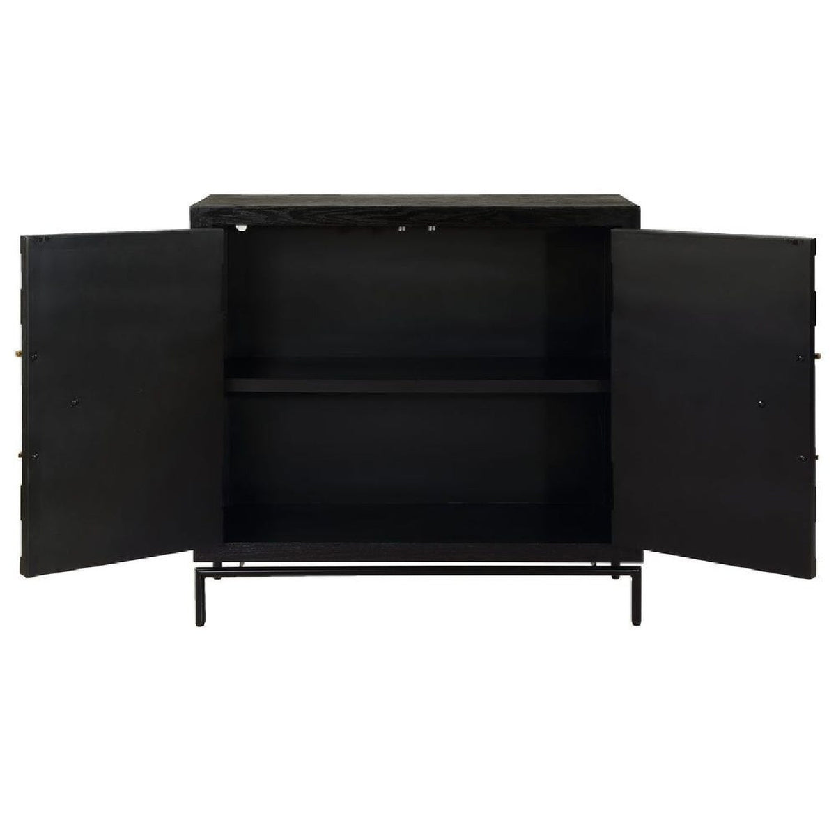 Black Fir Wood 2-Door Cabinet by Uttermost Briseis, alternate view 7