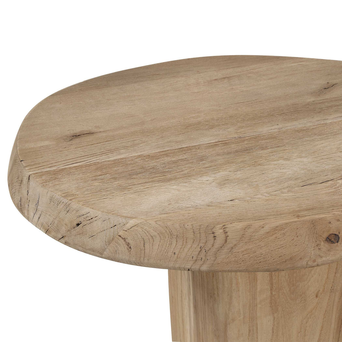 Modern European furniture - Oval Oak Side Table - www.oroa.com