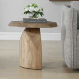 Modern European furniture - Oval Oak Side Table - www.oroa.com