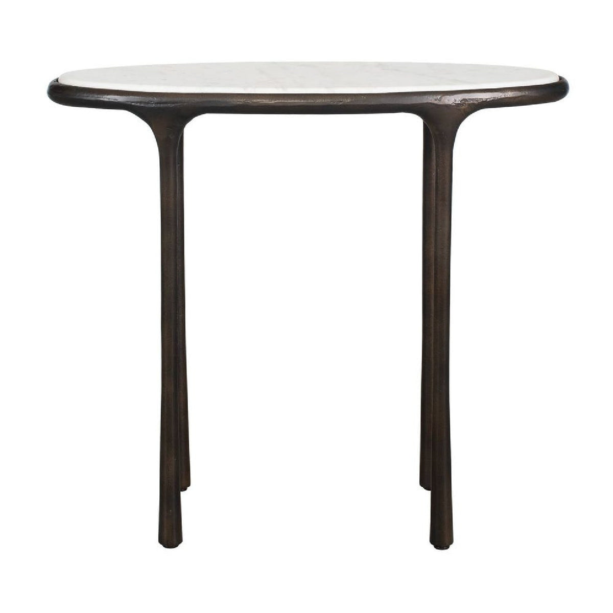 White Marble Oval Accent Table by Uttermost Ata