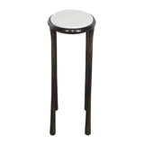 White Marble Oval Accent Table by Uttermost Ata, alternate view 5