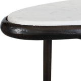 White Marble Oval Accent Table by Uttermost Ata, alternate view 6