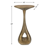 Antique Brass Indoor/Outdoor Accent Table by Uttermost Tolstoy, alternate view 8