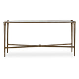 Antique Brass Framed Console Table by Uttermost Amara