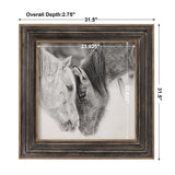 Modern European furniture - Black & White Horses Art Print - www.oroa.com