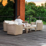 Modern European furniture - Solid Mahogany Indoor/Outdoor Coffee Table - www.oroa.com