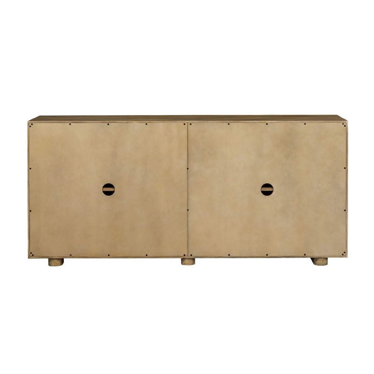 Natural Mindi Wood 4-Door Cabinet by Uttermost Stevenson, alternate view 5