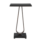 Black Marble Side Table by Uttermost Galloway