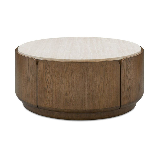 Travertine Round Coffee Table by Uttermost Tindall