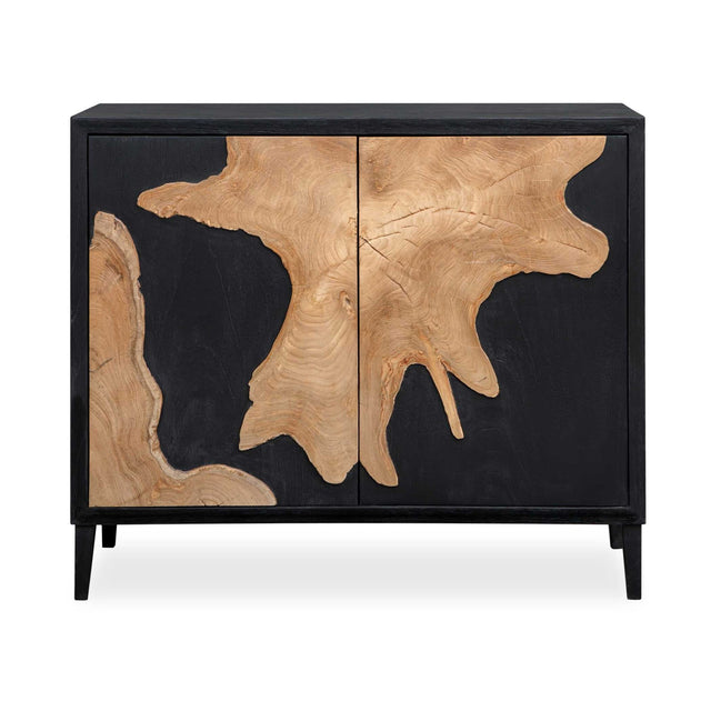 Black Wooden 2-Door Cabinet by Uttermost Andrei