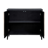 Black Wooden 2-Door Cabinet by Uttermost Andrei, alternate view 3