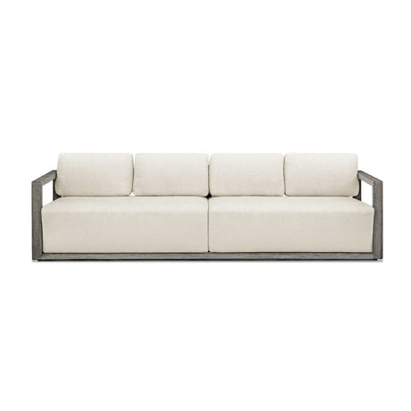 Gray Mahogany Outdoor 4-Seater Sofa by Uttermost Remsen