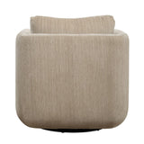 Modern European furniture - Chenille Rounded Swivel Chair - www.oroa.com
