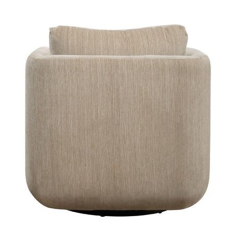 Modern European furniture - Chenille Rounded Swivel Chair - www.oroa.com
