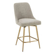 Taupe Fabric Counter Stool by Uttermost Bramwell