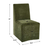 Green Velvet Dining Chair by Uttermost Moro, alternate view 7