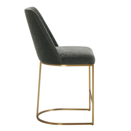 Gray Velvet Counter Stool by Uttermost Hanni, alternate view 4