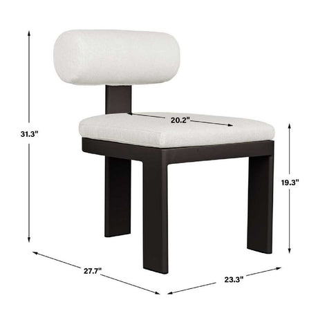 Aluminum Framed Outdoor Dining Chair | Uttermost Bolster Back [- www.oroa.com