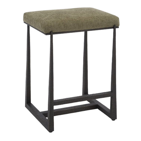 Modern European furniture - Green Fabric Counter Stool - www.oroa.com