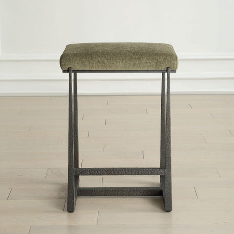 Modern European furniture - Green Fabric Counter Stool - www.oroa.com