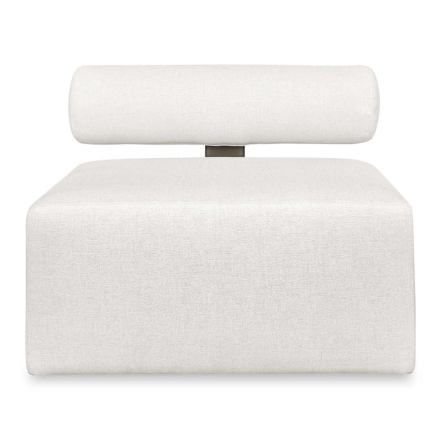 White Fabric Outdoor Sofa by Uttermost Bolster