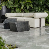 White Fabric Outdoor Sofa by Uttermost Bolster, alternate view 15