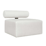 White Fabric Outdoor Sofa by Uttermost Bolster, alternate view 3