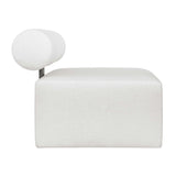 White Fabric Outdoor Sofa by Uttermost Bolster, alternate view 4